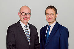 Portrait ZEW President Prof. Achim Wambach and ZEW Director Thomas Kohl